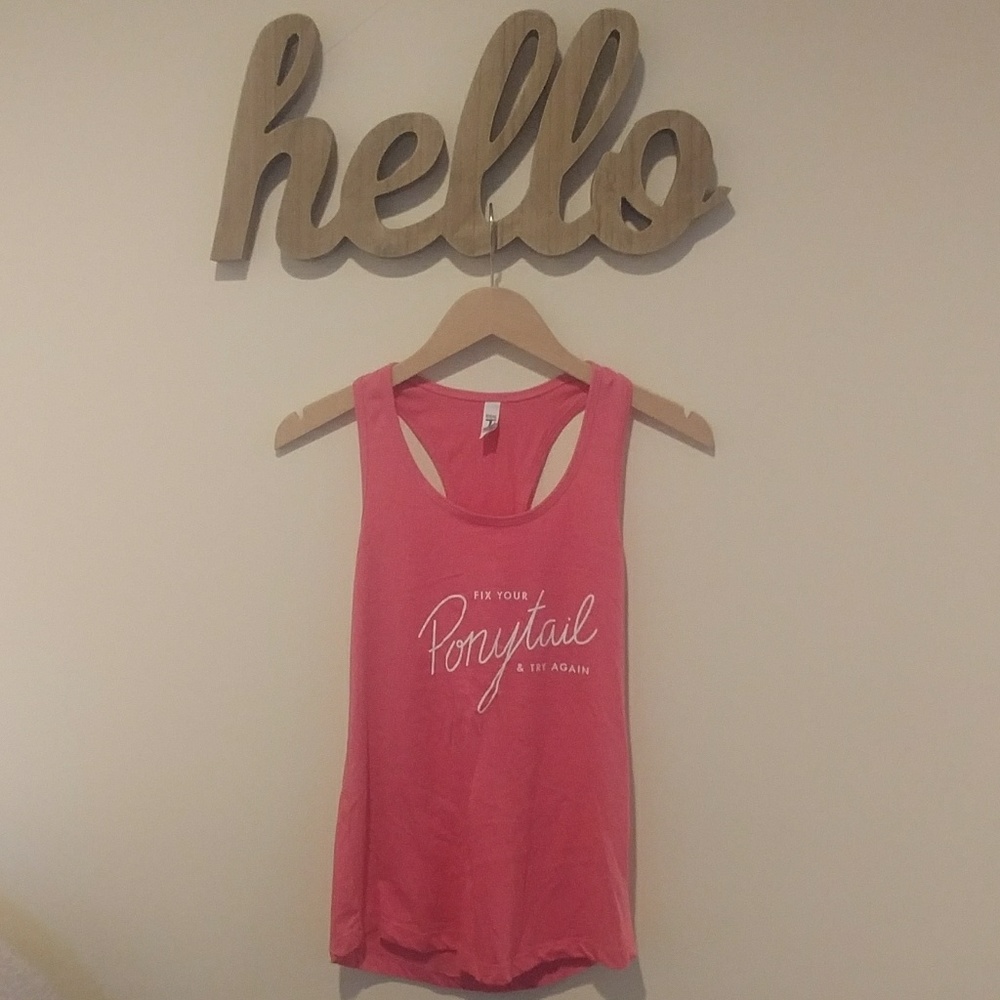 Pink Inspiration.Fit Workout Tank (S)